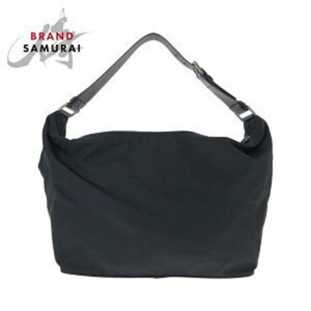 Prada Pouch Black Tessuto Triangular Nylon Handba… - image 2